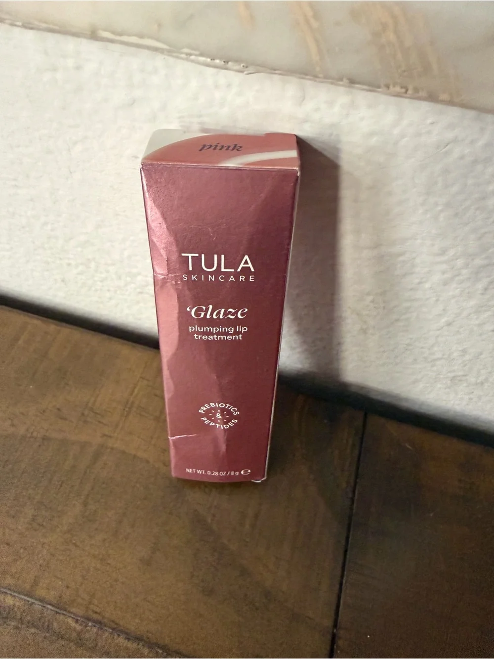 Tula glaze plumping lip treatment in pink new in box 0.28fl oz Tula lip